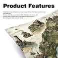 thumbnail image 2 of Map section Pillow Covers - Set of 2 - 16x16, 18x18, 20x20 Inches - Unique Patterns for Various Occasions - Decorative Throw Pillowcases for Home Decor, 2 of 6