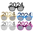 thumbnail image 1 of OULII 5Pcs New Years Glasses Assorted Colors 2024 Party Photo Booth Props Pc Material, 1 of 8