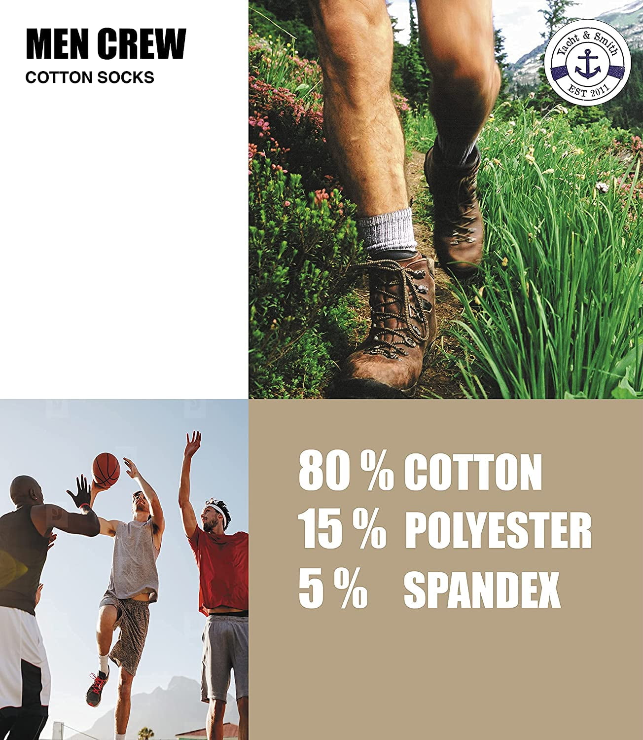 SOCKS'NBULK 60 Pairs Mens Wholesale Bulk Sport Cotton Ankle Socks, Sock Size 10-13 (Mens Assorted Ankle)