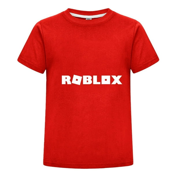 Camiseta Roblox para Niño Ninas en Verano, Playera Infantil Gamer con Estampado Colorido de Personajes, Ideal para Regalo y Uso Diario