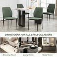 thumbnail image 4 of BRTHORY Dining Chairs Set of 4, Modern Kitchen & Dining Room Chairs, Upholstered Cushion Seat and Sturdy Metal Legs (4 Green Chairs), 4 of 6