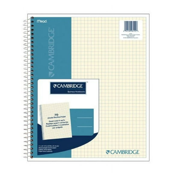 Cambridge Quad Wirebound Notebook 70ct (06194)