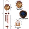 thumbnail image 3 of Scidweet Christmas Wind Chimes for Outdoors, 38" Hummingbird Solar Lantern Wind Chime Mother's Day Memorial Gifts for Christmas Home Yard Patio Garden Outside Xmas Decor, 3 of 7