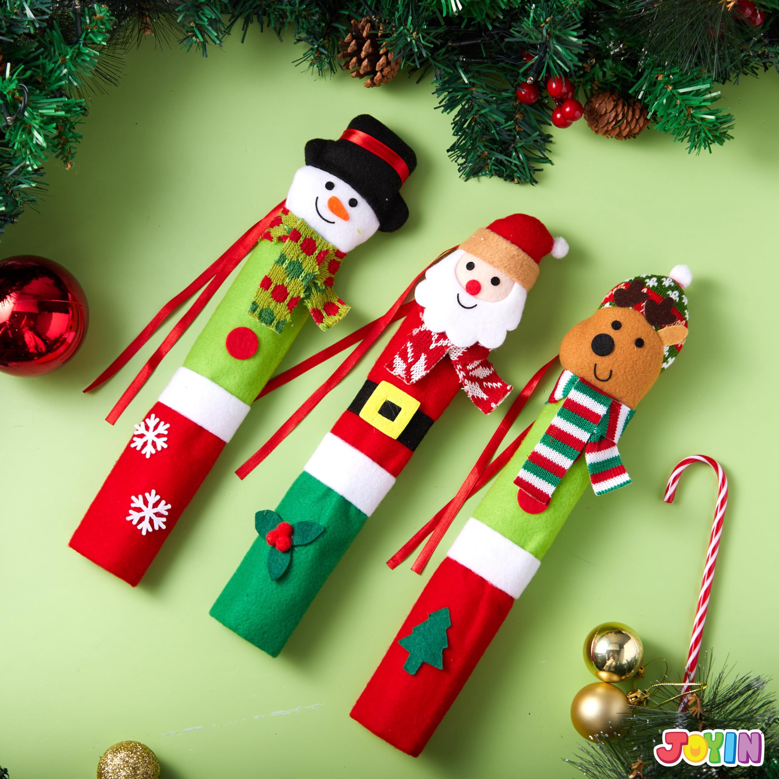 YSZ Filzwolle Set Weihnachten – 3 Pack Mit Merinowolle, Nadeln, Matte, Handschuhen & Anleitung
