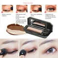 thumbnail image 6 of Perfect Dual Color Eyeshadow,New Two Color Eye Shadow Plate Waterproof Eyeshadow,Portable Two Tone Eyeshadow,Highly Pigmented Powder Eyeshadow Exquisite Glitter (#4), 6 of 7