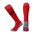 thumbnail image 4 of AWZXDE Mid Calf Pattern Socks Non Sole Grip Athletic Football Socks Breathableed Sports Socks for Youth Adult Team Game Training Red2 - 7-12 Years, 4 of 4