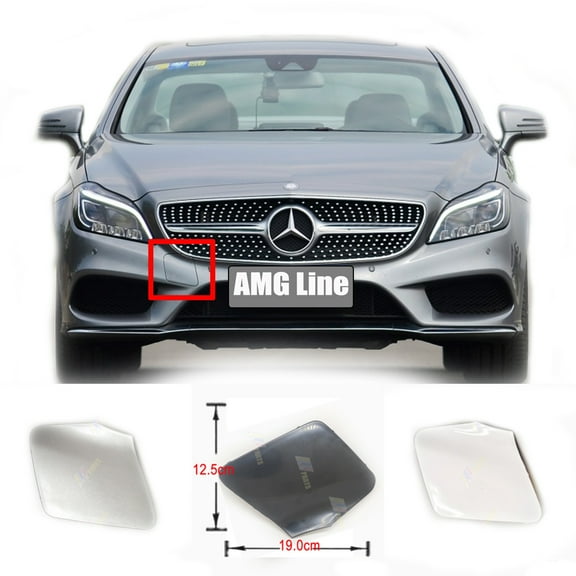 Trimla Front Tow Cover for 14-17 Mercedes Benz CLS W218 Coupe C218 AMG Line Fit CLS280 CLS300 CLS320 CLS350 CLS500 CLS550 2014 2015 2016 2017 bumper Towing Hook Eye Cap A2188850626