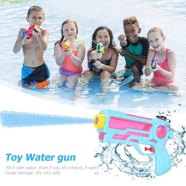 Pistola de agua Juguetes de baño Verano Playa Piscina Niños Niños Juego de disparos (Púrpura)