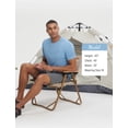 thumbnail image 6 of BALEAF Men's Sun Protection Shirts Short Sleeve T-Shirts Swim Rash Guard Hiking Running SPF UPF 50+ UV Lightweight Heather Light Blue XL, 6 of 7