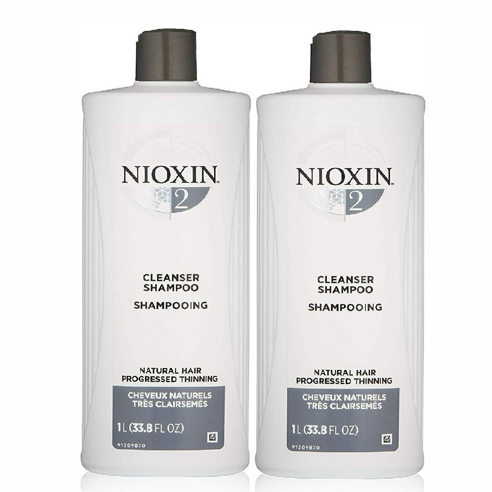 Nioxin Pack of 2 Nioxin System 2 Cleanser shampoo 33.8 oz Walmart