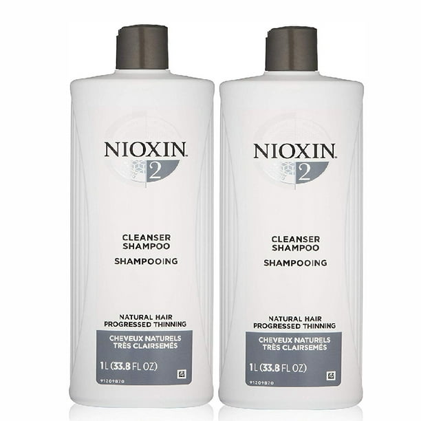 Nioxin Pack of 2 Nioxin System 2 Cleanser shampoo 33.8 oz Walmart