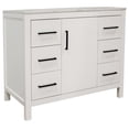 thumbnail image 4 of Copenhagen 42" Bathroom Vanity with White Cabinet and Engineered Marble Top, 4 of 7