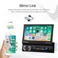 thumbnail image 4 of 7'' 1 Din Car Radio Mirror Link MP5 Player Car Stereo Wireless Carplay Android Auto Car Audio Electric Telescopic Screen Support USB/TF Card Bluetooth, 4 of 12