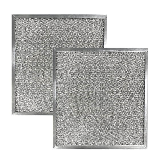 Air Filter Factory Replacement for 06124, 99010219, S99010219, S06124-00, 1172759, 06124-00, AP5612653 Aluminum Mesh Grease Range Hood Filters 10-1/4 x 10-1/4 x 3/32 Inches 2-Pack