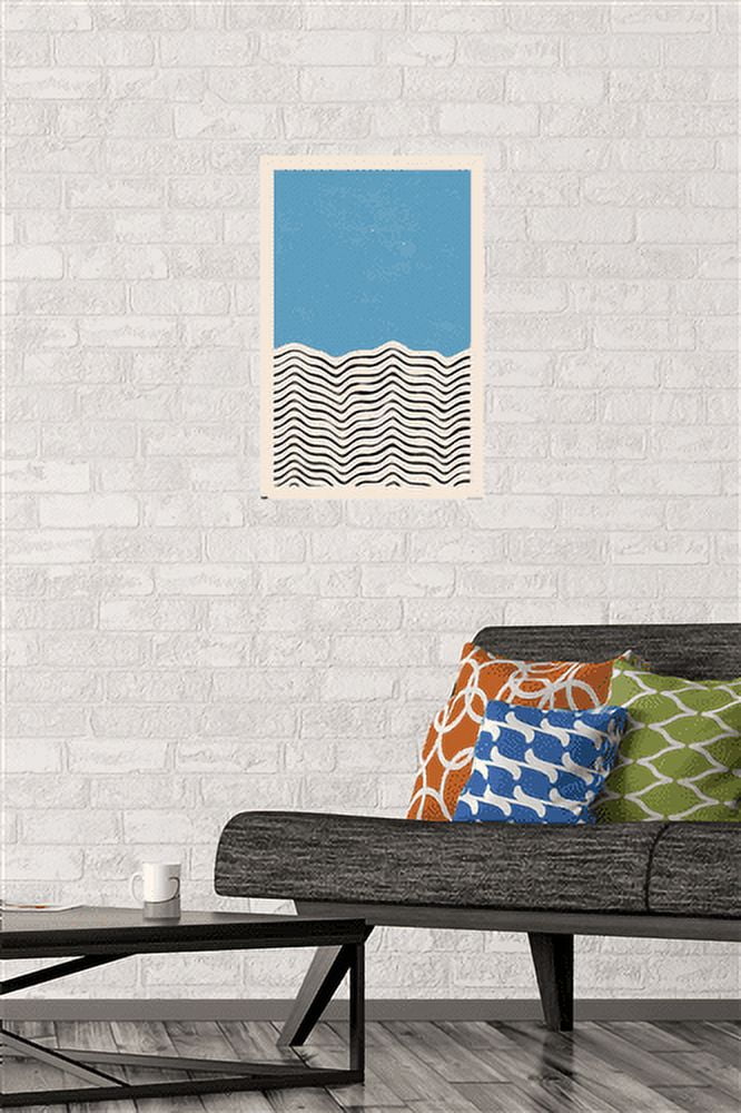 Geometric - Blue Wall Poster, 14.725" x 22.375"