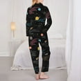 thumbnail image 3 of Bingfone Womens Pajama Sets Galaxy Print,Long Sleeve Loungewear Pajamas Set-X-Large, 3 of 8