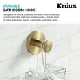 thumbnail image 4 of KRAUS Elie Bathroom Robe and Towel Hook in Brushed Gold, 4 of 9
