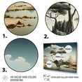 thumbnail image 3 of Designart "French Village Winter Sunset Glow" Landscapes Wall Art - Traditional Brown Winter Landscape Bedroom Canvas Wall Art, 3 of 4