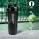 thumbnail image 3 of XTK Shaker Bottle 16OZ Protein Shaker Bottles with Mix Ball Portable Sports Water Bottle Leak Proof GYM Cup for Protein Mixes with Powder Storage & Pill Organizer, Idea for Pre Workout,BPA Free(black), 3 of 5