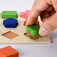 thumbnail image 4 of Wooden Geometric Shape Sorting Puzzle, Montessori Learning Toy with Colorful Blocks, Educational Math Activity for Preschool And Early Development, 4 of 8