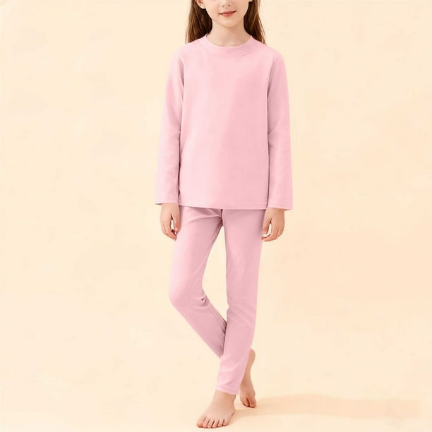 Cowsor 2 Piece Pajamas Set Kids Sleepwear Cartoon Printed Nightwear Cotton Long Sleeve Shirt Pants Loungewear