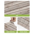 thumbnail image 4 of Vintage Farmhouse Bar Stool Covers Set of 6, Country Retro Beige Wooden Grain Stretch Washable Bar Chair Covers with Backs, Removable Pub Counter Height Chair Cover for Kitchen Dining Room Cafe, 4 of 7