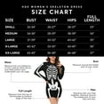thumbnail image 3 of HDE Women's Skeleton Dress Halloween Costume Long Sleeve Mini Dress Black M, 3 of 6