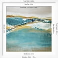 thumbnail image 5 of Art.com Aqua Quartz Art Print by Liz Jardine, White Frame Wall Art, 38" x 38", 5 of 5