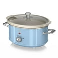 thumbnail image 1 of Swan 3.5L 200W Vintage Retro Automatic Kitchen Slow Cooker Pot, Blue, 1 of 7