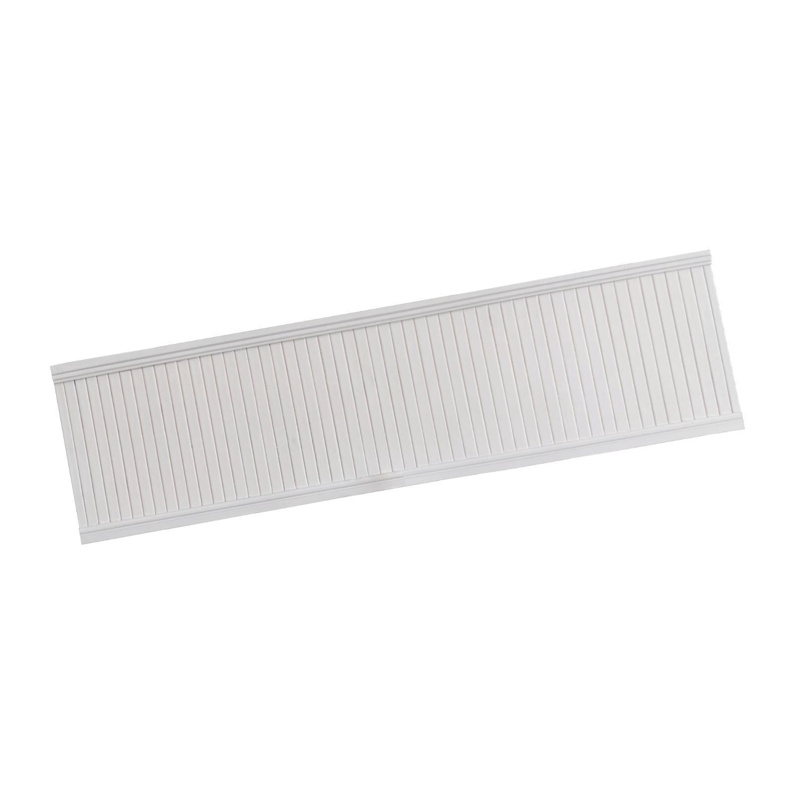 LeeQinersw 1: 6 Miniature Wall Panel Wall Skirting Board for Window Display Furnishings White