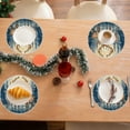 thumbnail image 6 of RuiJiao Premium Linen Christmas Placemats 13.8x13.8in, Heat Insulated and Dirt Resistant Multicolor Table Mats for Holiday Kitchen Decor, 6 of 9