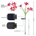 thumbnail image 6 of 2PCS IP65 Waterproof Red Lily Solar Lights, Outdoor Multi-color Changing LED Solar Flower Lights, 6 of 6