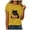 Yellow, variant on COMVALUE Women's Halloween Black Cat Pumpkin Art Print Crew Neck Short Sleeve T-Shirt (Yellow, M)