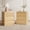 Natural, variant on ASTUVIA 3-Tiers Fluted Nightstands Set of 2 for Bedroom, 24.4" H Modern End Table with Curved Profile Design,Natural