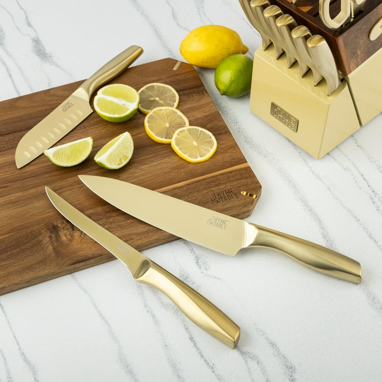 Free Shipping! Thyme & Table 15-Piece Knife Set with Sharpener