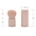 thumbnail image 1 of Brocha de maquillaje HUOGUO, portátil, retráctil, colorete en polvo, rosa, 1 of 5