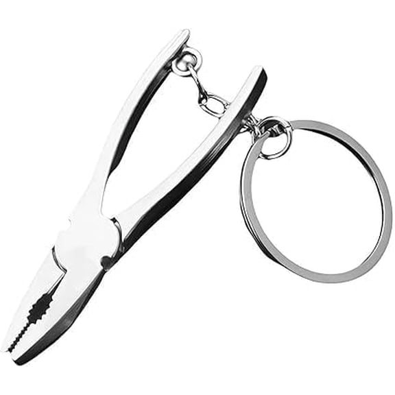 Silver Mini Pliers Keychain Tool, Multitool Keyring Pendant, Tool Keychains Gift for Men Women$$Tools & Hardware Other