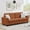 Red Orange, variant on GAOMON Modern Corduroy 2-Seater Sofa, Deep Seat Couch with Wide Armrest, Removable Washable Cushion Cover, Comfy for Living Room or Small Space, Red Orange