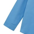 thumbnail image 6 of Boy Long Sleeve Dress Shirts for Teens, Toddler Boys Kids Collared Button Down Uniform Shirt,Blue 7-8Y, 6 of 8
