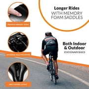 Bikeroo Memory Foam Bike Seat - Comfort Bicycle Saddle for Men and Women