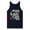 NAVY, variant on - Panel Portrait - Men's Sleeveless Graphic Tank