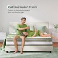 thumbnail image 4 of Queen Mattress, 12 Inch Hybrid Pillow Top Queen Size Mattress with Gel Memory Foam Coils Innerspring for a Peaceful Sleep My Lux Decor Round, 4 of 6