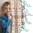 thumbnail image 3 of Blackout Kids Curtains,Boho Bohemia Geometric Line Art Childrens Insulated Curtains Set Of 2,Bedroom Essentials,Toddler Room Decor 52"x63"(132x160cm), 3 of 4