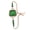 Rose Gold Case Green Dial, variant on Women’s Rhinestone Inlaid Bangle Quartz Watch, 30M Waterproof Mineral Crystal Alloy Case Adjustable Chain Bracelet Elegant Ladies Dress Wristwatch
