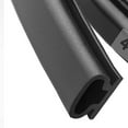 thumbnail image 2 of 49 Feet Self-Adhesive Rubber Weather Stripping Door Seal Strip, Easy Cut to Size D-Shape Door Weatherstripping for Door Frame Insulation (Black), 2 of 8