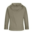 thumbnail image 4 of LWavelet Men’s Long Sleeve Casual Henley Hoodie Shirt with Drawstring Hood and Button Placket for Everyday Wear, 4 of 7