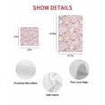 thumbnail image 7 of Pink Spring Floral Kitchen Dish Towels for Drying Dishes Set of 2, Elegant Farmhouse Flowers Birds Watercolor Waffle Weave Microfiber Hand Tea Bathroom Towels Quick Dry & Absorbent Towel 15.7x23.6, 7 of 7