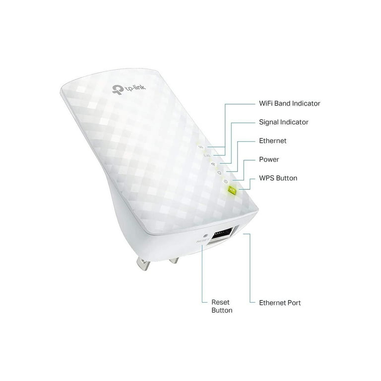 TP-Link | AC750 WiFi Range Extender - Dual Band Cloud App Control | 2019 Release | Up to 750Mbps | One Button Setup Repeater, Internet Booster, Access Point | Smart Home & Alexa Devices (RE220)