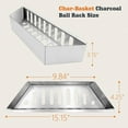 thumbnail image 2 of Char-Basket Charcoal Briquet Holders Replacement for Weber 22-1/2-inch Kettle Grills, Char-Basket Charcoa Fits for Weber's One Touch and Master Touch Charcoal Grills, 2 of 7