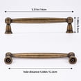 thumbnail image 2 of Tiradores de cajón Fecraf Vintage Brass, 5.5 pulgadas, paquete de 6, 2 of 6